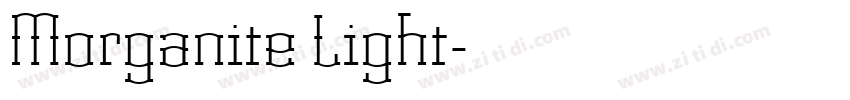 Morganite Light字体转换